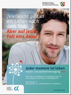 Vorschaubild Vorschaubild 1: Plakat "Vielleicht gibt es ein Leben nach dem Tod"