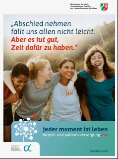 Vorschaubild 1: Plakat "Abschied nehmen fällt uns allen nicht leicht"